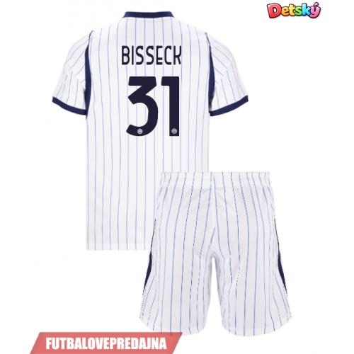 Lacne Dětský Futbalové dres Inter Milan Yann Bisseck #31 2026-27 Krátky Rukáv - Preč (+ trenírky)